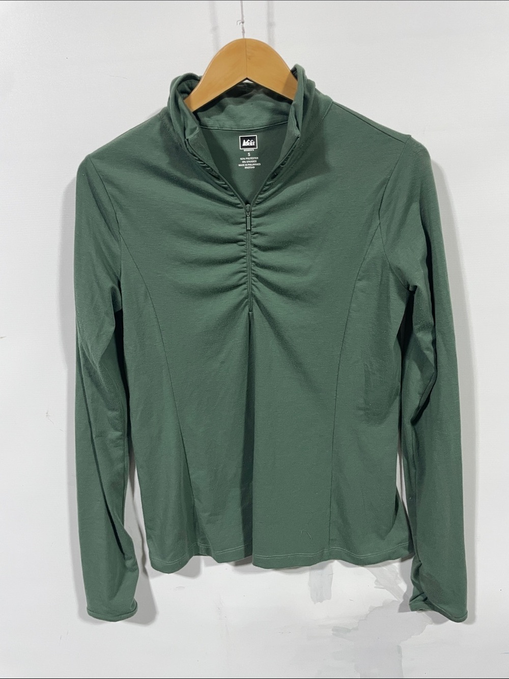 REI Women's Long Sleeve Top in Forest Green